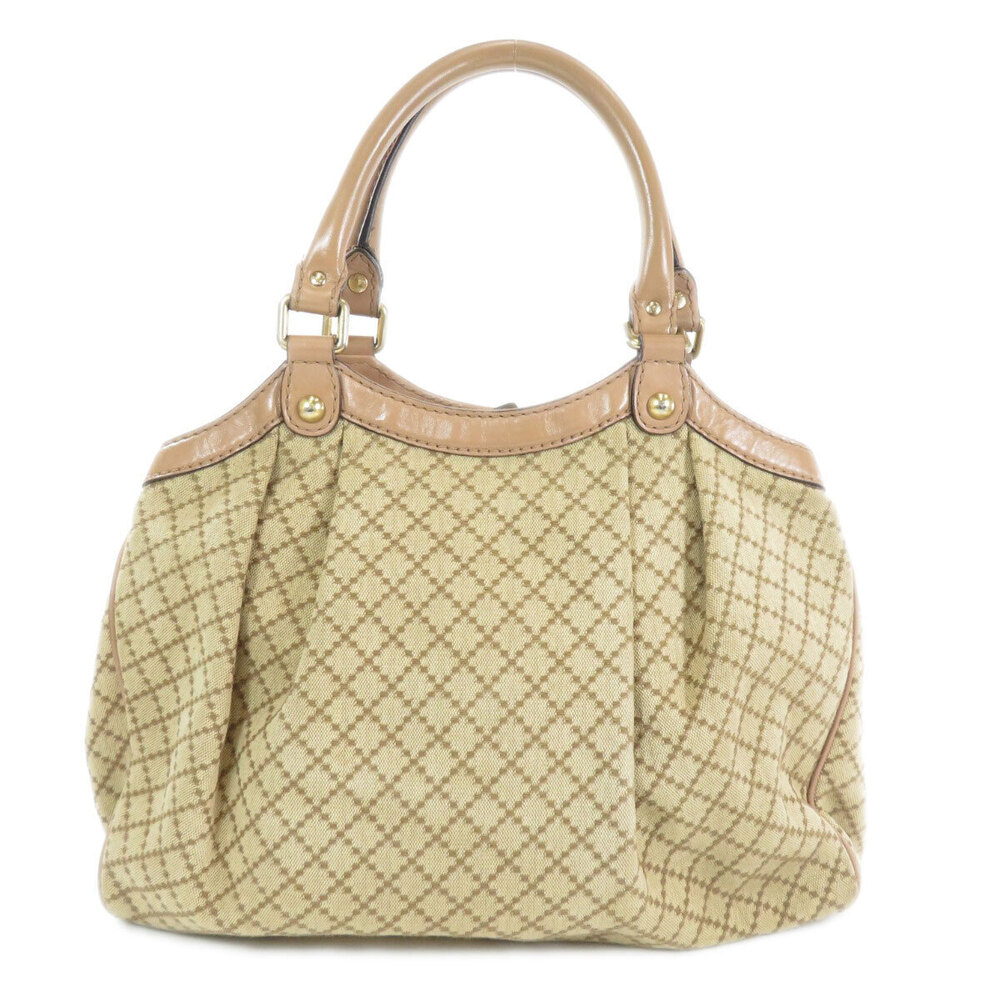 Gucci Diamante Leather Handbag Canvas